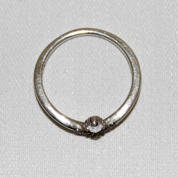 Pandora Sterling Silver Classic Wishbone Ring Size 8.5 - Picture 6 of 7